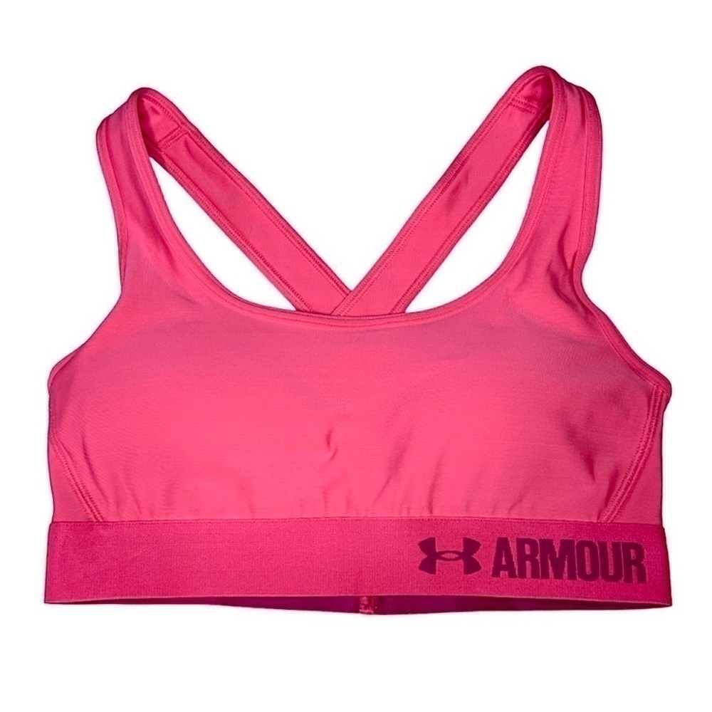 Under Armour Compression Crossback Mid Sports Bra.